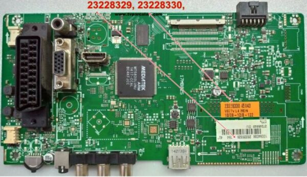 17MB82S, 23228329, 23228330 ,TELEFUNKEN 40TF2020 MAIN BOARD