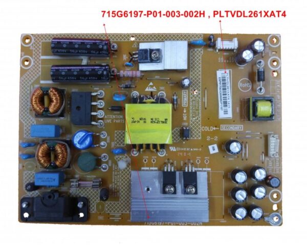 715G6197-P01-003-002H , PLTVDL261XAT4 ,32PHK4309/12