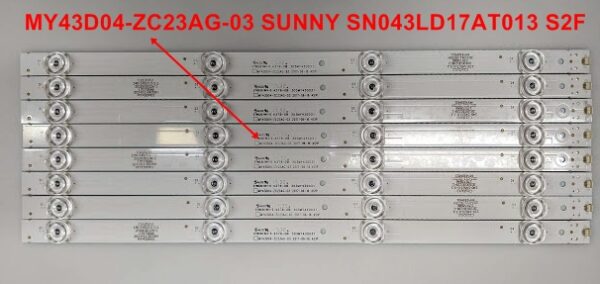 MY43D04-ZC23AG-03 SUNNY SN043LD17AT013 S2F LED BAR