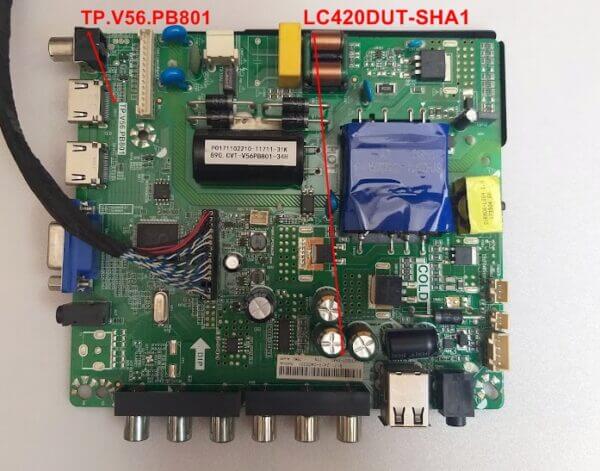 TP.V56.PB801 ,LC430DUT-SHA1 ,REDLINE 43EX6543 ANAKART