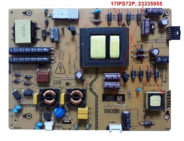 17IPS72P, 23335955 Philips 55PUS6031/12, Power Board