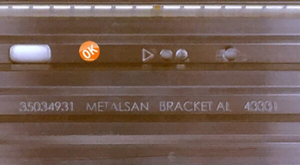 METALSAN BRACKET AL 43331,17ELB43ULR1 7020PKG 58EA