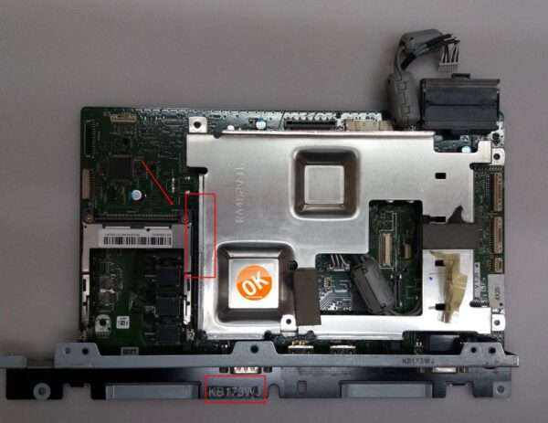 KB173WJ , QPWBXE186WJN1 , DUNTKE186WE , MAIN BOARD
