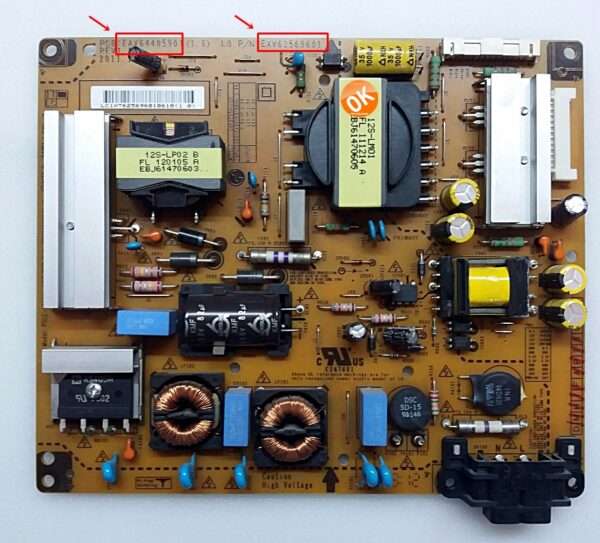 EAY62569601 , EAX64405901(1.6) , LG 37LM611S POWER BOARD