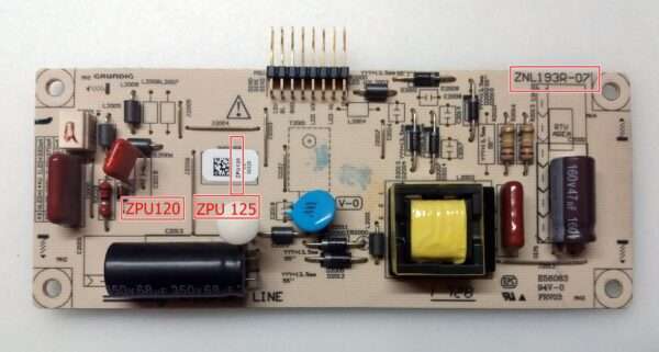 ZPU120 , ZPU125 , ZNL193R-07 43 inç INVERTER