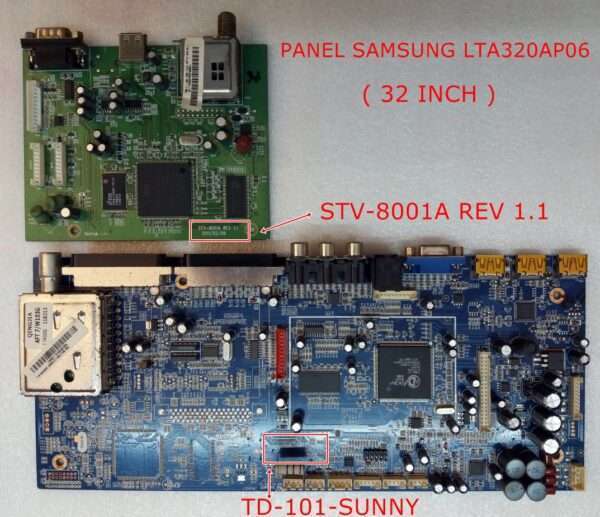 TD-101-SUNNY , SN032LI-T1S ANAKART , STV-8001A REV 1.1