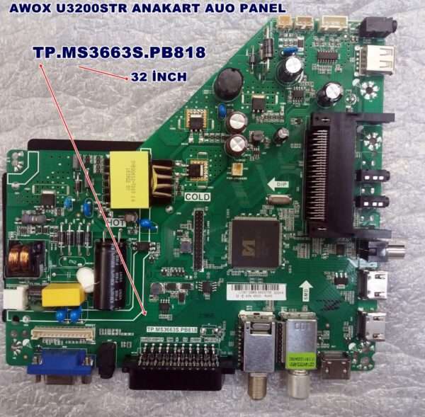 TP.MS3663S.PB818 , Awox U3200STR ANAKART