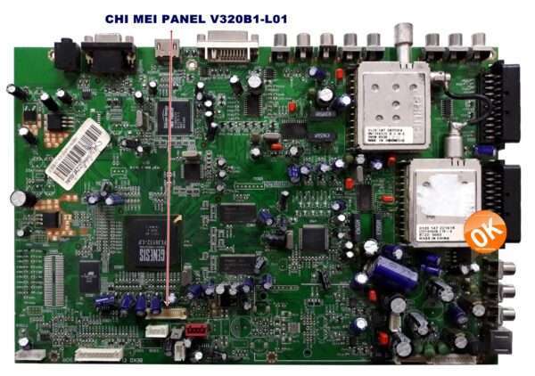 Z6P.190R , PANEL CHI MEI V320B1-L01 BEKO F782 LCD TV MAIN