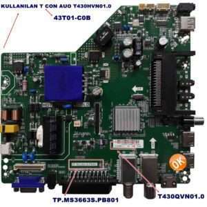 TP.MS3663S.PB801 ,T430QVN03.2 T430QVN01.0 ,Awox 43110 MAIN