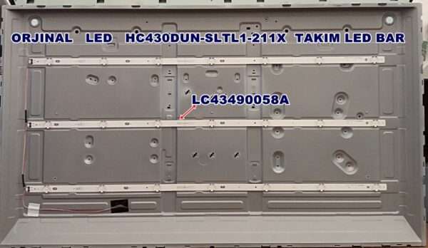 LC43490058A ,HC430DUN-SLTL1-211X TAKIM LED BAR
