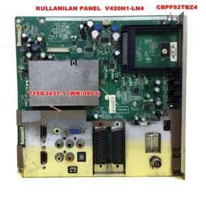 715G3431-1 , CBPF92TBZ4 ,HıSENSE LTDN42W67EU ANAKART