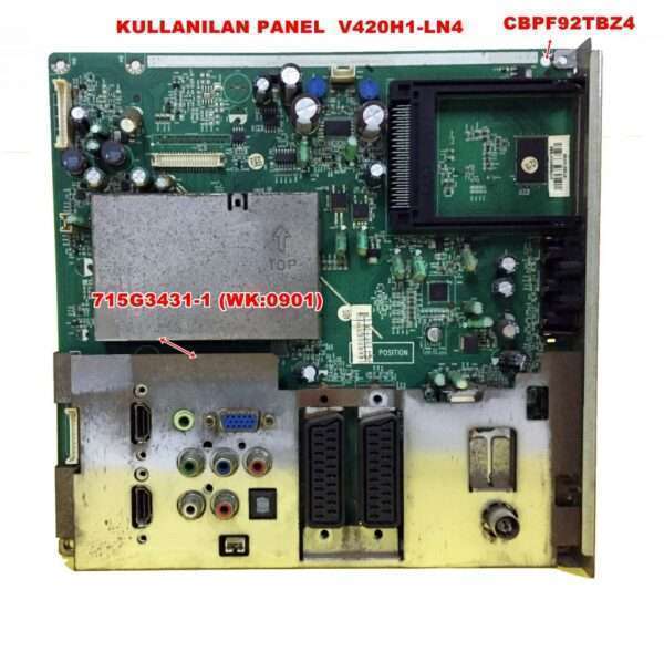 715G3431-1 , CBPF92TBZ4 ,HıSENSE LTDN42W67EU ANAKART