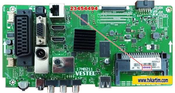 23454494, 17MB211,SEG 43SC7600 SMART LED TV MAIN BOARD