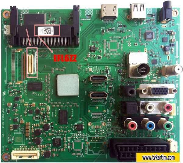 EFL6ZZ, VTT190R-2, Main Board,Arçelik A32-LB-5313 anakart
