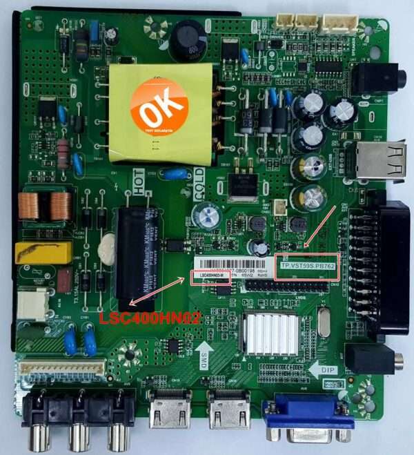 TP.VST59S.PB762 , Awox 40102 , LSC400HN02 , Main Board